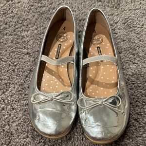 Wonder Nation Silver Dress Shoes for Kids
